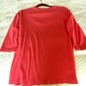 Eddie Bauer salmon colored top